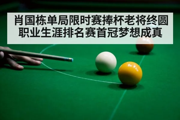 snooker player shot